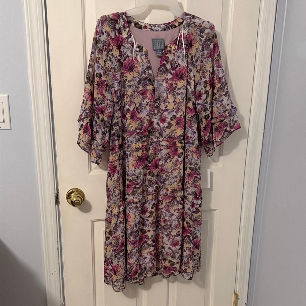 Rabbit Rabbit Rabbit Floral Multicolor Dress